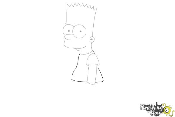 How to Draw Bart Simpson - Step 6