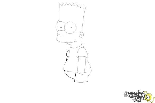 How to Draw Bart Simpson - Step 7