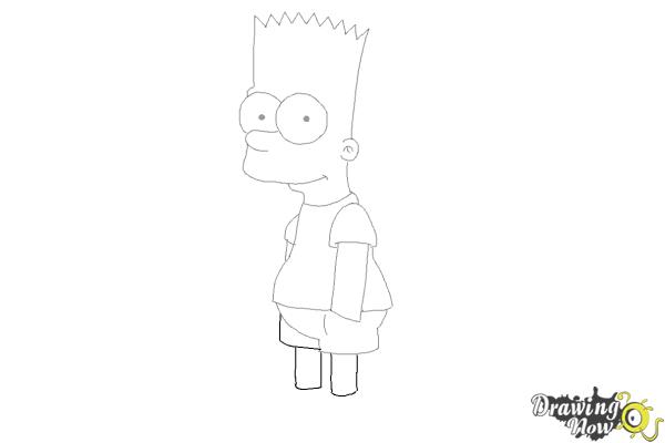 How to Draw Bart Simpson - Step 8