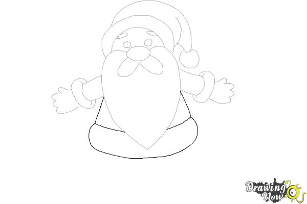 How to draw Santa Claus - Step-by-step drawing - Treasure hunt 4 Kids-saigonsouth.com.vn