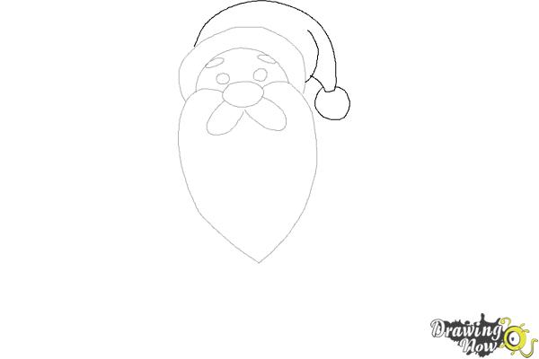 How to Draw Cute Santa Claus - Step 6