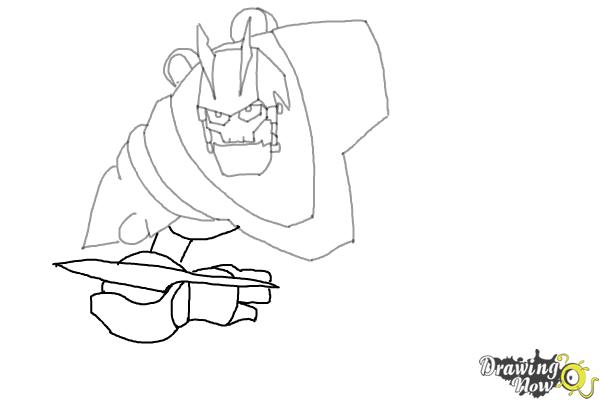 How to Draw Victor Von Ion from the Movie Ratchet and Clank - Step 6