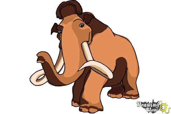 How to Draw Manny from Ice Age 5 - Step 10 How to Draw Manny from Ice Age 5 - Step 10