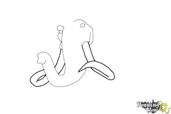How to Draw Manny from Ice Age 5 - Step 4