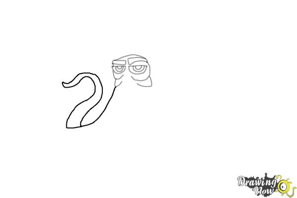 How to Draw Hank from Finding Dory - Step 3 How to Draw Hank from Finding Dory - Step 3