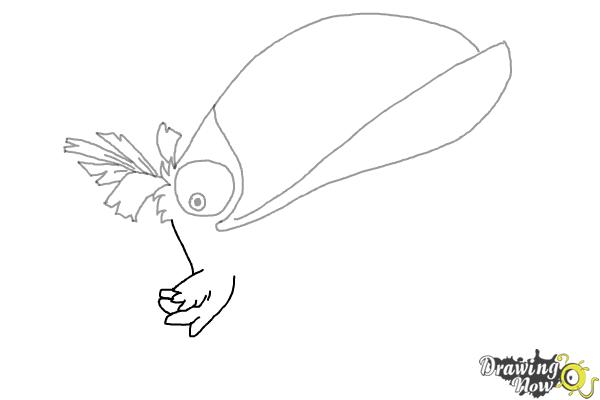 How to Draw Hal from The Angry Birds Movie - Step 6 How to Draw Hal from The Angry Birds Movie - Step 6