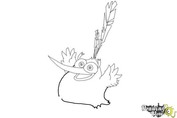 How to Draw Bubbles from The Angry Birds Movie - Step 6