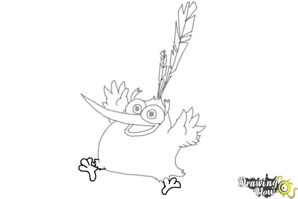 How to Draw Bubbles from The Angry Birds Movie - Step 7