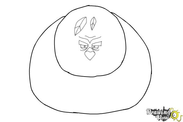 How to Draw Terence from The Angry Birds Movie - Step 5