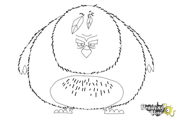 How to Draw Terence from The Angry Birds Movie - Step 9 How to Draw Terence from The Angry Birds Movie - Step 9