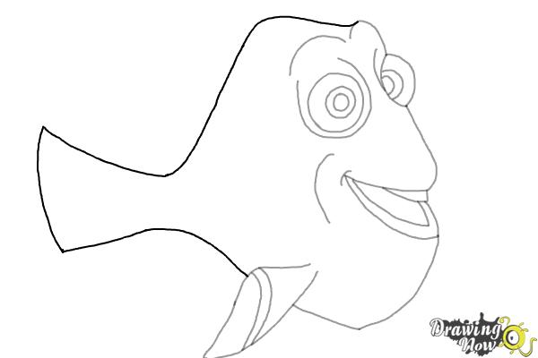 How to Draw Dory from Finding Dory - Step 5