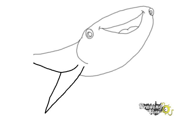 How to Draw Destiny from Finding Dory - Step 4 How to Draw Destiny from Finding Dory - Step 4