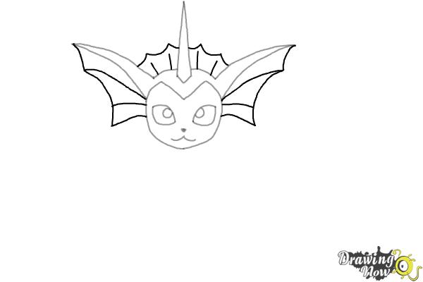 How to Draw Vaporeon From Pokemon - Step 5