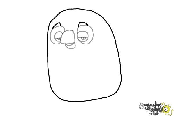 How to Draw Cyrus from the Angry Birds Movie - Step 4 How to Draw Cyrus from the Angry Birds Movie - Step 4