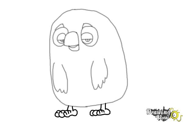 How to Draw Cyrus from the Angry Birds Movie - Step 6