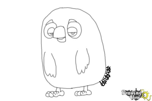 How to Draw Cyrus from the Angry Birds Movie - Step 7