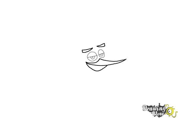 How to Draw Chuck from The Angry Birds Movie - Step 2 How to Draw Chuck from The Angry Birds Movie - Step 2