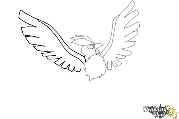 How to Draw Articuno from Pokemon - Step 6