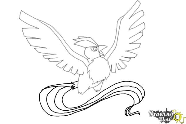 How to Draw Articuno from Pokemon - Step 8