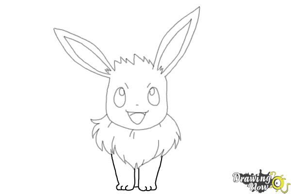 How to Draw Eevee from Pokemon - Step 7