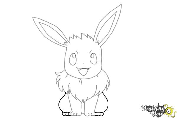 How to Draw Eevee from Pokemon - Step 8