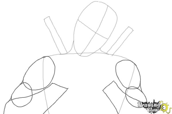 How to Draw Deadpool - Step 3