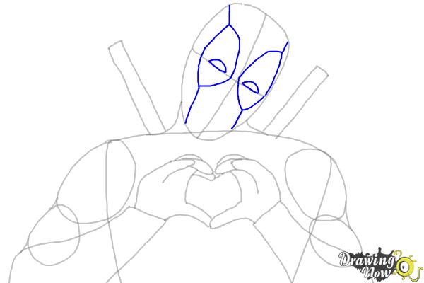 How to Draw Deadpool - Step 5