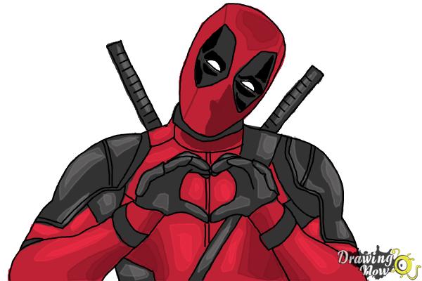 How to Draw Deadpool - Step 9