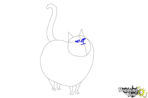How to Draw Cloe from The Secret Life of Pets - Step 6