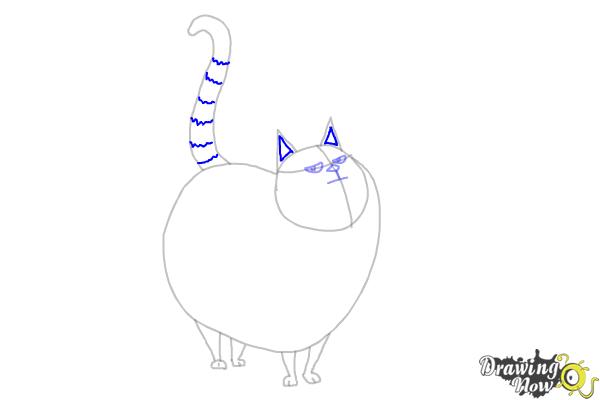 How to Draw Cloe from The Secret Life of Pets - Step 7