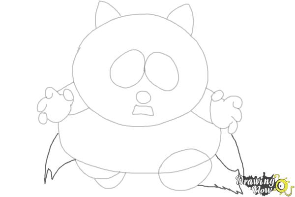 How To Draw Eric Cartman as The Coon - Step 5