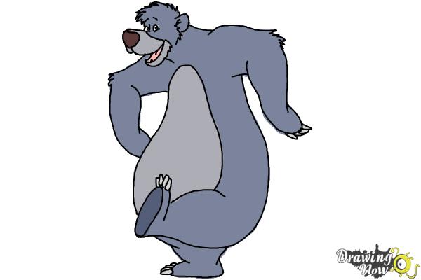 How to Draw Baloo From The Jungle Book - Step 10