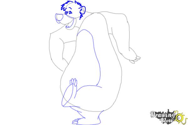 How to Draw Baloo From The Jungle Book - Step 8