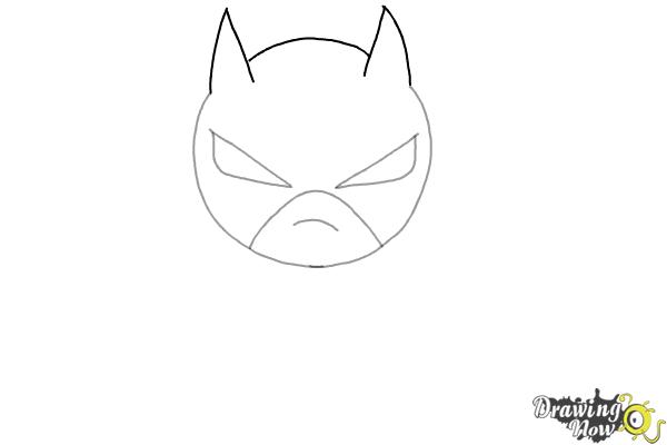 How to Draw Chibi Batman - Step 3