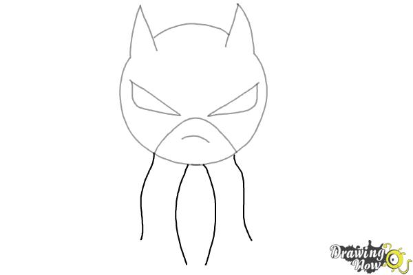 How to Draw Chibi Batman - Step 4 How to Draw Chibi Batman - Step 4