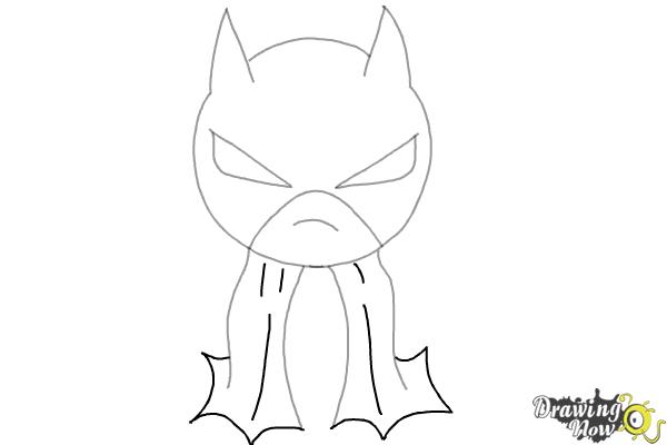 How to Draw Chibi Batman - Step 5