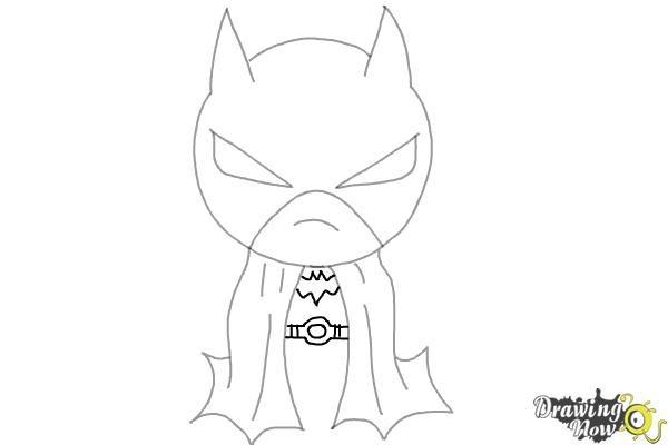 How to Draw Chibi Batman - Step 6