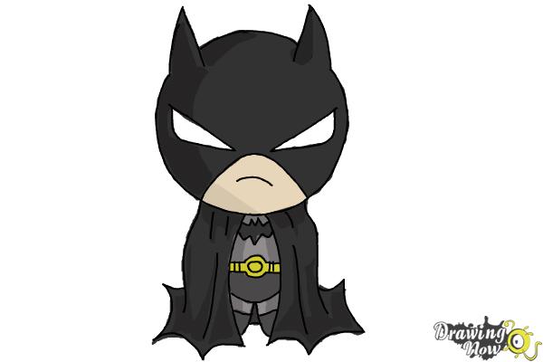 How to Draw Chibi Batman - DrawingNow