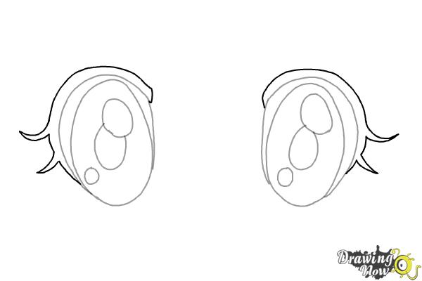 How to Draw Chibi Eyes (Ver 2) - Step 4 How to Draw Chibi Eyes (Ver 2) - Step 4