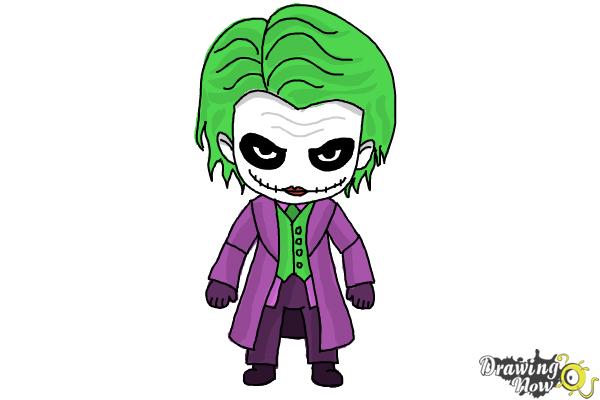 How To Draw Chibi Joker From Batman Drawingnow