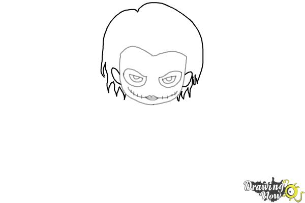 how to draw chibi joker