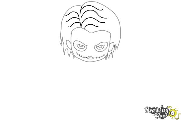 How to Draw Chibi Joker from Batman - Step 5