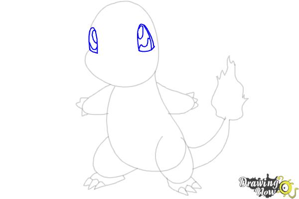 How to Draw Pokemon Charmander - Step 5 How to Draw Pokemon Charmander - Step 5