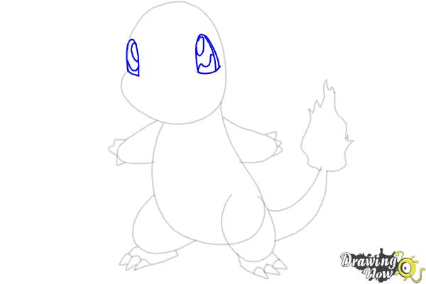 How to Draw Pokemon Charmander - Step 5