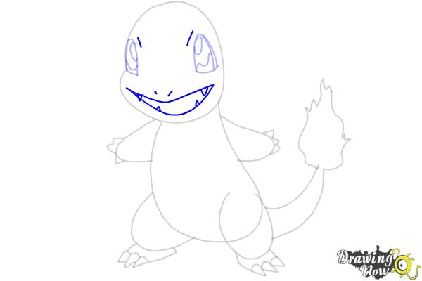 How to Draw Pokemon Charmander - Step 6