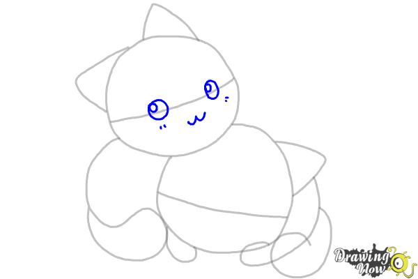 How to Draw Chibi Cats - Step 5