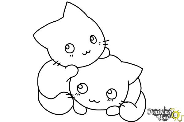 How To Draw Chibi Cats Drawingnow