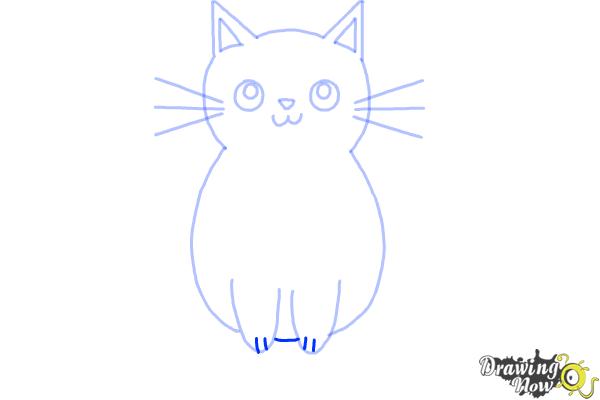 How to Draw a Kitten (Super Easy) - Step 7