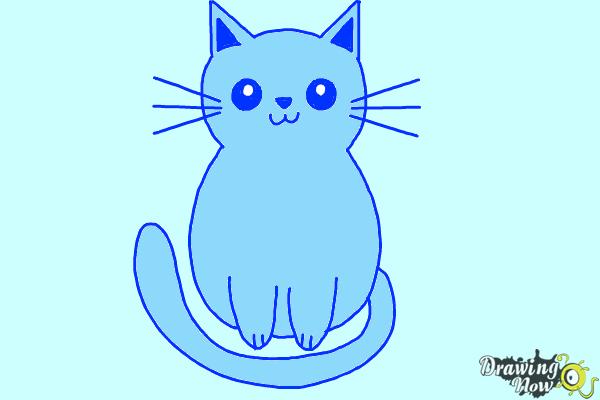 How to Draw a Kitten (Super Easy) - Step 9