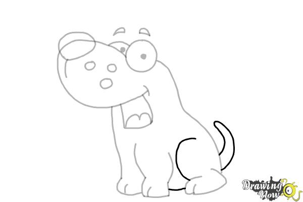 How to Draw a Cute Puppy - Step 7